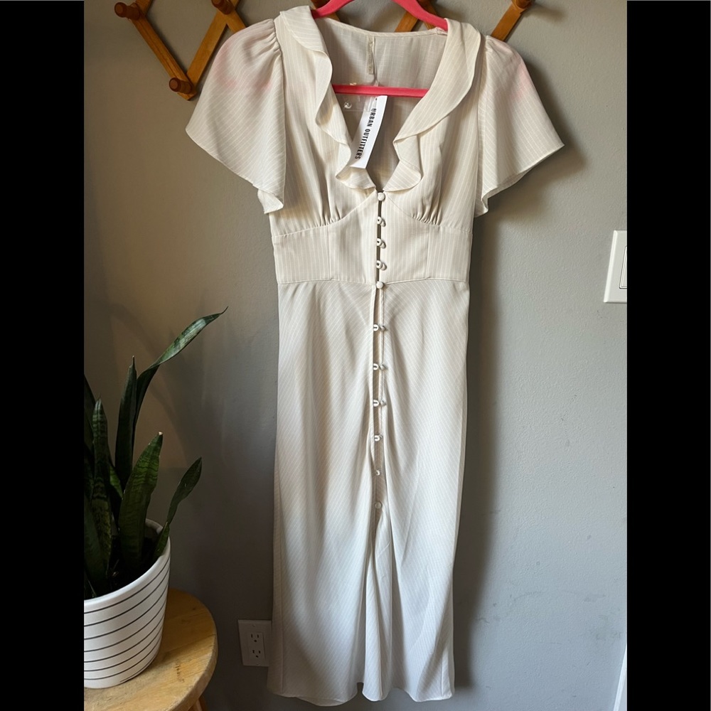 Urban Outfitters Heart Melter front Button MIDI dress